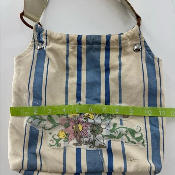 DIESEL VTG Y2K Striped Canvas Shoulder Bag - Picture 11 of 12
